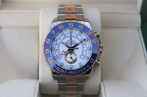 Durable Copy Rolex Yacht-master II 116681 Caliber 4161 Automatic Movement 44mm Gold/steel Case Mens/unisex Watch - Image 5