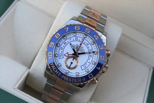 Durable Copy Rolex Yacht-master II 116681 Caliber 4161 Automatic Movement 44mm Gold/steel Case Mens/unisex Watch - Image 6