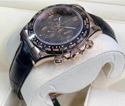 High Quality Fake Rolex Daytona 116515ln Caliber 4130 Automatic Movement 40mm Rose Gold Case Mens/unisex Watch - Image 4
