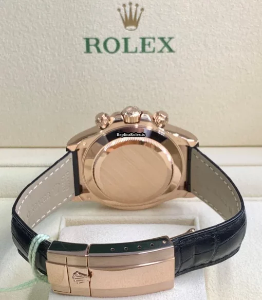 High Quality Fake Rolex Daytona 116515ln Caliber 4130 Automatic Movement 40mm Rose Gold Case Mens/unisex Watch - Image 5