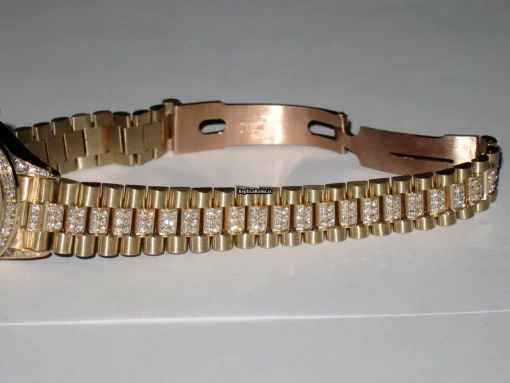 1:1 Replica Rolex Datejust Self Winding Automatic 26mm Yellow Gold Case Womens Watch - Image 4