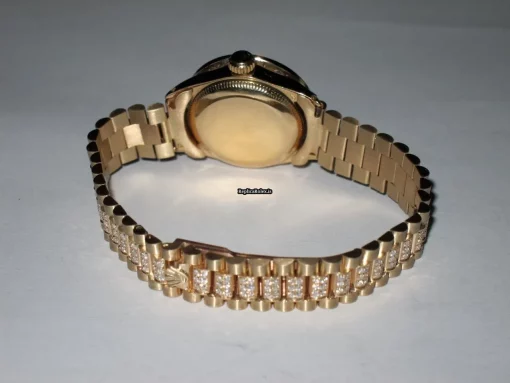 1:1 Replica Rolex Datejust Self Winding Automatic 26mm Yellow Gold Case Womens Watch - Image 6