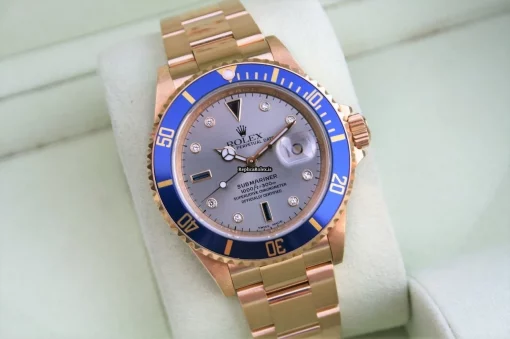 Perfect Copies Rolex Submariner Date 16618 Caliber 3135 Automatic Movement 40mm Yellow Gold Case Mens/unisex Watch - Image 4