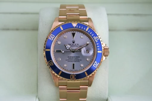 Perfect Copies Rolex Submariner Date 16618 Caliber 3135 Automatic Movement 40mm Yellow Gold Case Mens/unisex Watch - Image 5