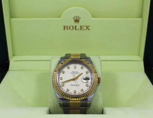 Well Made Replica Rolex Datejust II 116333 Automatic Movement 41mm Gold/steel Case Watch - Image 3