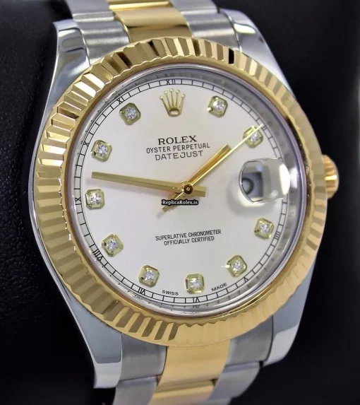 Well Made Replica Rolex Datejust II 116333 Automatic Movement 41mm Gold/steel Case Watch - Image 8