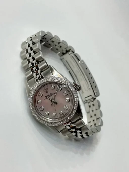Attractive Replicas Rolex Oyster Perpetual 67108 Automatic Movement 26mm Steel Case Womens Watch