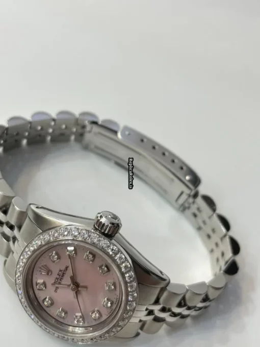 Attractive Replicas Rolex Oyster Perpetual 67108 Automatic Movement 26mm Steel Case Womens Watch - Image 2