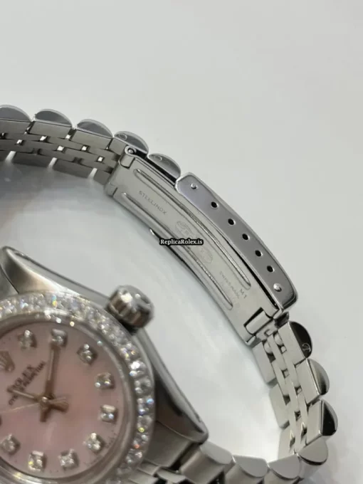 Attractive Replicas Rolex Oyster Perpetual 67108 Automatic Movement 26mm Steel Case Womens Watch - Image 3
