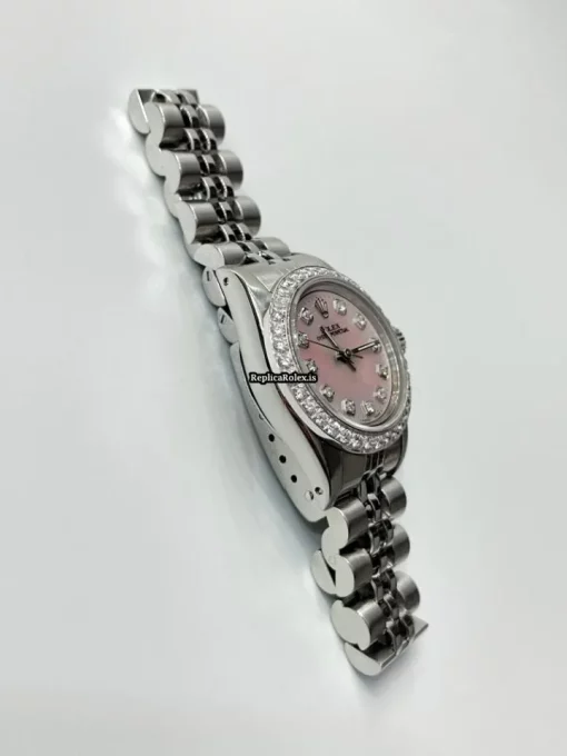 Attractive Replicas Rolex Oyster Perpetual 67108 Automatic Movement 26mm Steel Case Womens Watch - Image 6