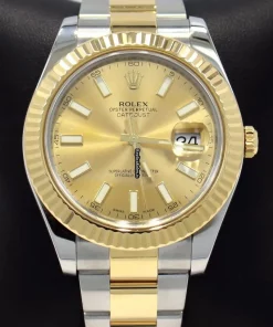 Terrific Fake Rolex Datejust II 116333 Automatic Movement 41mm Gold/steel Case Watch