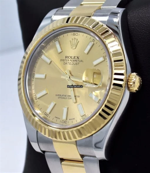 Terrific Fake Rolex Datejust II 116333 Automatic Movement 41mm Gold/steel Case Watch - Image 3