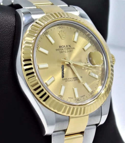 Terrific Fake Rolex Datejust II 116333 Automatic Movement 41mm Gold/steel Case Watch - Image 4