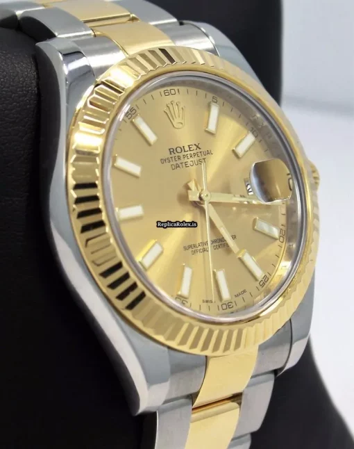 Terrific Fake Rolex Datejust II 116333 Automatic Movement 41mm Gold/steel Case Watch - Image 5