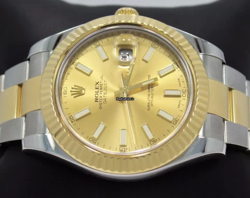 Terrific Fake Rolex Datejust II 116333 Automatic Movement 41mm Gold/steel Case Watch - Image 6