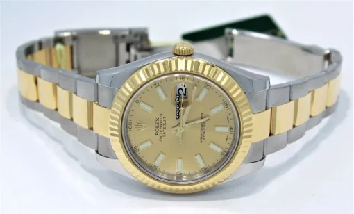 Terrific Fake Rolex Datejust II 116333 Automatic Movement 41mm Gold/steel Case Watch - Image 9