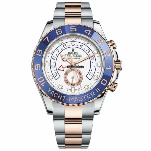 Perfect Replica Rolex Yacht-master II 116681 Caliber 4161 Automatic Movement 44mm Gold/steel Case Mens/unisex Watch