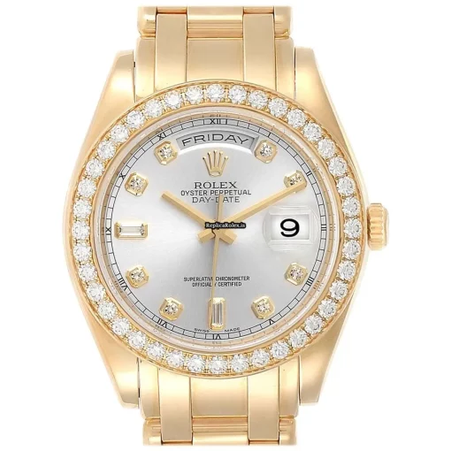 Fabulous Fake Rolex Day-date 18948 Automatic Movement 39mm Yellow Gold Case Mens/unisex Watch