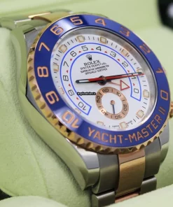 Nice Knockoff Rolex Yacht-master II 116681 Automatic Movement 44mm Gold/steel Case Mens/unisex Watch