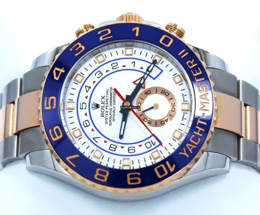 Nice Knockoff Rolex Yacht-master II 116681 Automatic Movement 44mm Gold/steel Case Mens/unisex Watch - Image 10