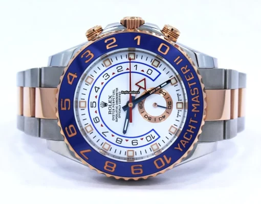 Nice Knockoff Rolex Yacht-master II 116681 Automatic Movement 44mm Gold/steel Case Mens/unisex Watch - Image 12