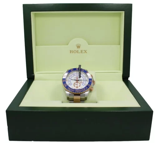 Nice Knockoff Rolex Yacht-master II 116681 Automatic Movement 44mm Gold/steel Case Mens/unisex Watch - Image 4