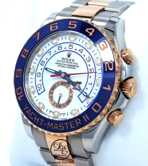 Nice Knockoff Rolex Yacht-master II 116681 Automatic Movement 44mm Gold/steel Case Mens/unisex Watch - Image 7
