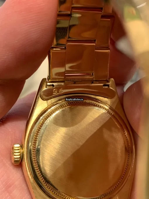 Design Replica Rolex Datejust 6605 Caliber 1065 Automatic Movement 36mm Yellow Gold Case Mens/unisex Watch - Image 2