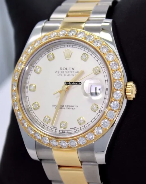 Stylish Replica Rolex Datejust II 116333 Automatic Movement 41mm Gold/steel Case Watch - Image 3