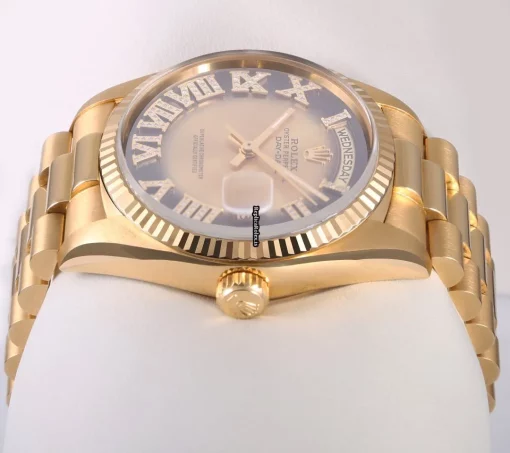 High Quality Fake Rolex Day-date 36 18238 Automatic Movement 36mm Yellow Gold Case Mens/unisex Watch - Image 3