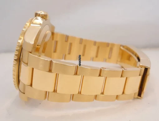Wonderful Copy Rolex Submariner Date 116618ln Caliber 3135 Automatic Movement 40mm Yellow Gold Case Mens/unisex Watch - Image 9