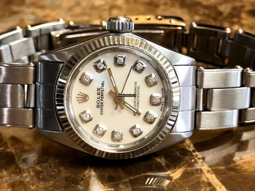 Incredible Copies Rolex Oyster Perpetual 6619 Automatic Movement 24mm Gold/steel Case Womens Watch