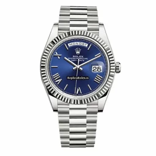Exquisite Fake Rolex Day-date 40 228239-0007 Caliber 3255 Automatic Movement 40mm White Gold Case Mens/unisex Watch