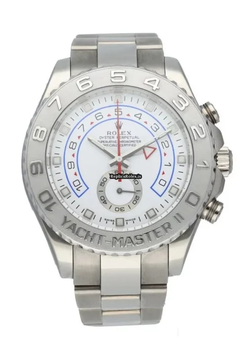 Superior Copy Rolex Yacht-master II 116689 Automatic Movement 44mm White Gold Case Mens/unisex Watch
