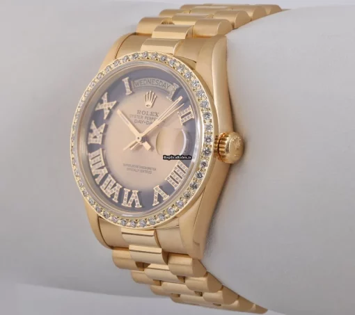 Excellent Copy Rolex Day-date 36 18238 Automatic Movement 36mm Yellow Gold Case Mens/unisex Watch - Image 5