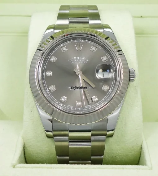 Attractive Replica Rolex Datejust II 116334 Automatic Movement 41mm Steel Case Watch - Image 4