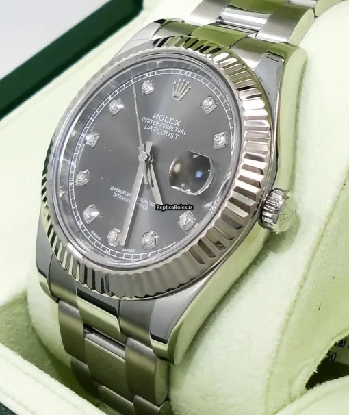 Attractive Replica Rolex Datejust II 116334 Automatic Movement 41mm Steel Case Watch - Image 5