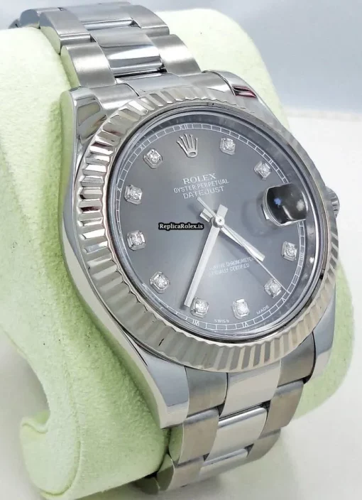 Attractive Replica Rolex Datejust II 116334 Automatic Movement 41mm Steel Case Watch - Image 6