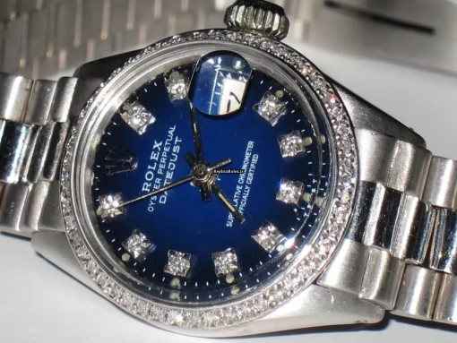 Offering Replicas Rolex Datejust Self Winding Automatic 26mm White Gold Case Womens Watch