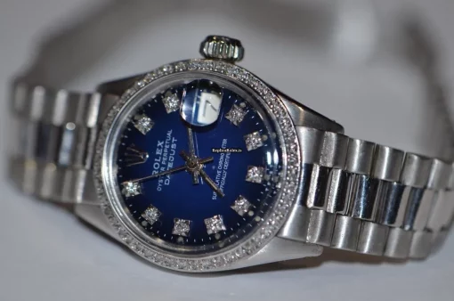 Offering Replicas Rolex Datejust Self Winding Automatic 26mm White Gold Case Womens Watch - Image 3