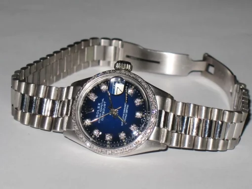 Offering Replicas Rolex Datejust Self Winding Automatic 26mm White Gold Case Womens Watch - Image 5