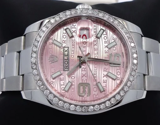 Suitable Replica Rolex Datejust 116200 Automatic Movement Womens Watch - Image 4