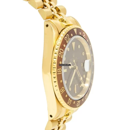 Wonderful Replica Rolex Gmt-master 16758 Automatic Movement 40mm Yellow Gold Case Mens/unisex Watch - Image 5