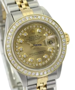 Epic Replica Rolex Lady-datejust 69173 Caliber 2135 Automatic Movement 26mm Gold/steel Case Womens Watch