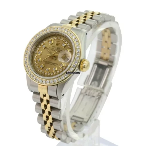 Epic Replica Rolex Lady-datejust 69173 Caliber 2135 Automatic Movement 26mm Gold/steel Case Womens Watch - Image 4