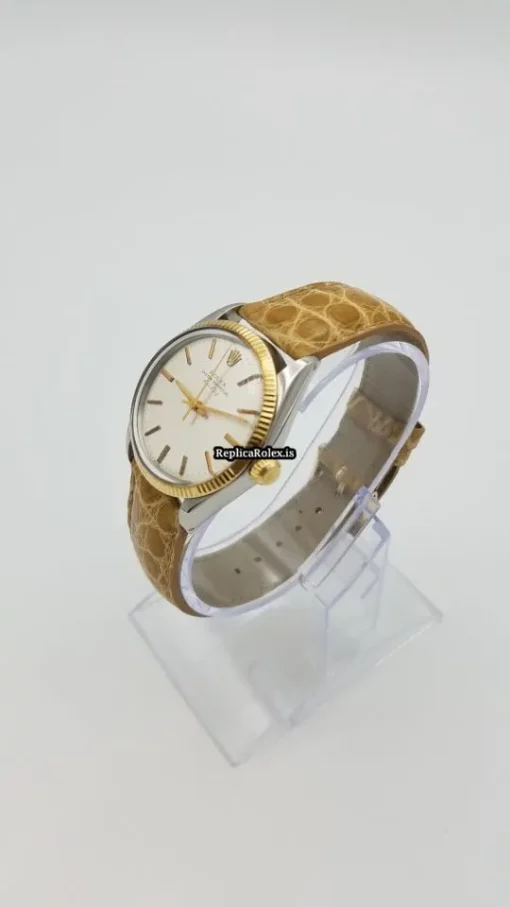 Great Fake Rolex Air King 5501 Caliber 1520 Automatic Movement 34x40mm Gold/steel Case Mens/unisex Watch - Image 3