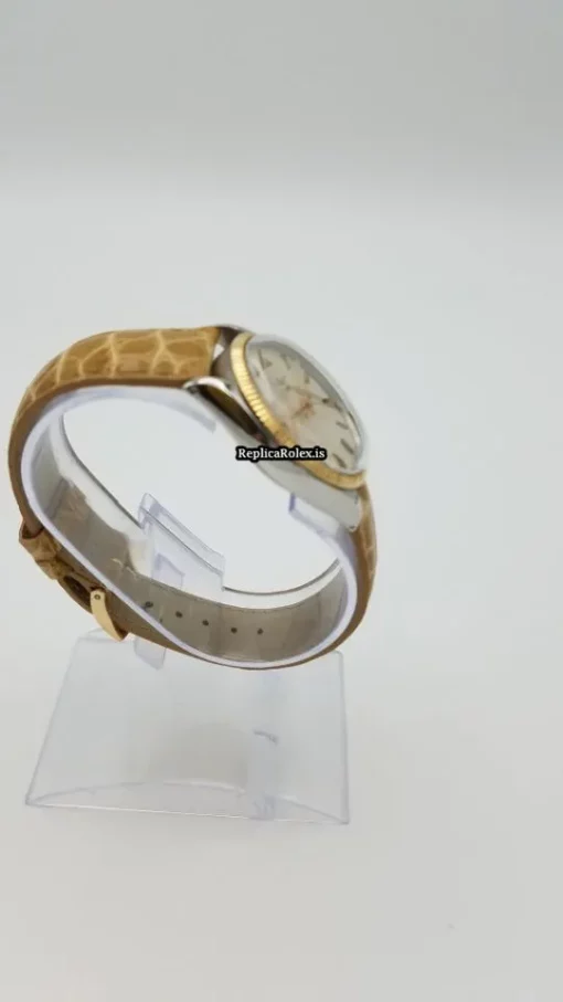 Great Fake Rolex Air King 5501 Caliber 1520 Automatic Movement 34x40mm Gold/steel Case Mens/unisex Watch - Image 4