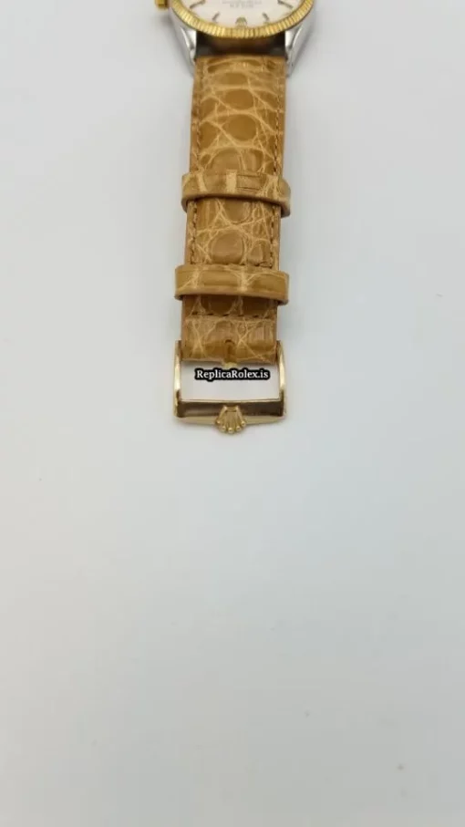 Great Fake Rolex Air King 5501 Caliber 1520 Automatic Movement 34x40mm Gold/steel Case Mens/unisex Watch - Image 6