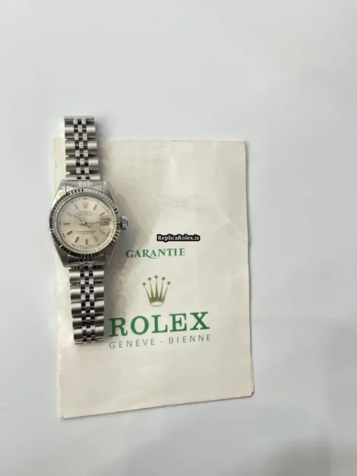 Lovely Replica Rolex Lady-datejust 6917 Automatic Movement 26mm Steel Case Womens Watch - Image 8