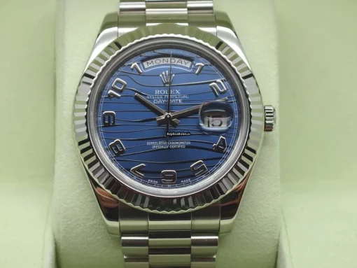 Great Fake Rolex Day-date II 218239 Automatic Movement 41mm White Gold Case Watch - Image 2